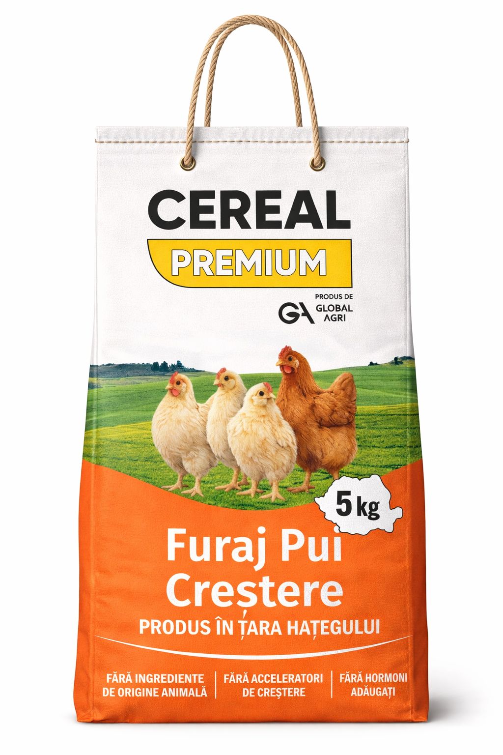 Furaj pui creștere făinos, 5kg